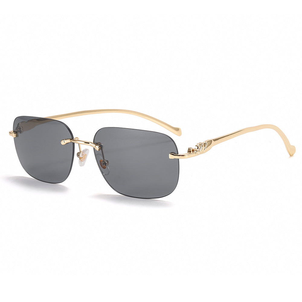 Nouvelles lunettes de soleil carrées à tête de léopard : la tendance mode pour hommes et femmes