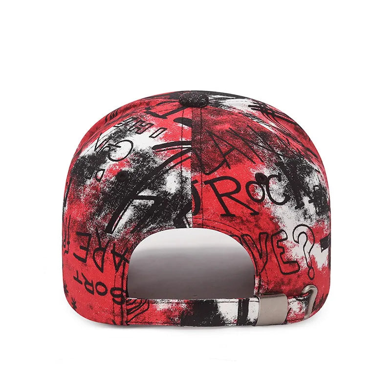 Neue coole Mode Graffiti Damen Herren Caps Hut Weiblich Männlich Sport Visoren Baseball Cap Street Trend Sonnenhut für Frauen Männer