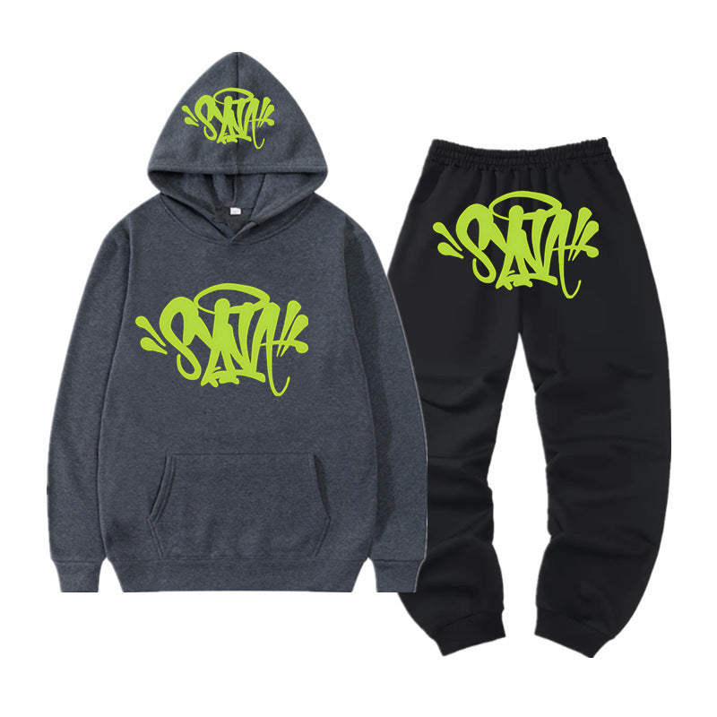 High Street Fashion Hoodie-Set mit Syna-Print für Herren