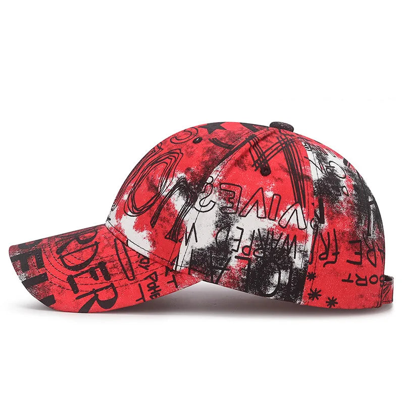 Neue coole Mode Graffiti Damen Herren Caps Hut Weiblich Männlich Sport Visoren Baseball Cap Street Trend Sonnenhut für Frauen Männer