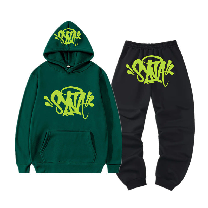 High Street Fashion Hoodie-Set mit Syna-Print für Herren