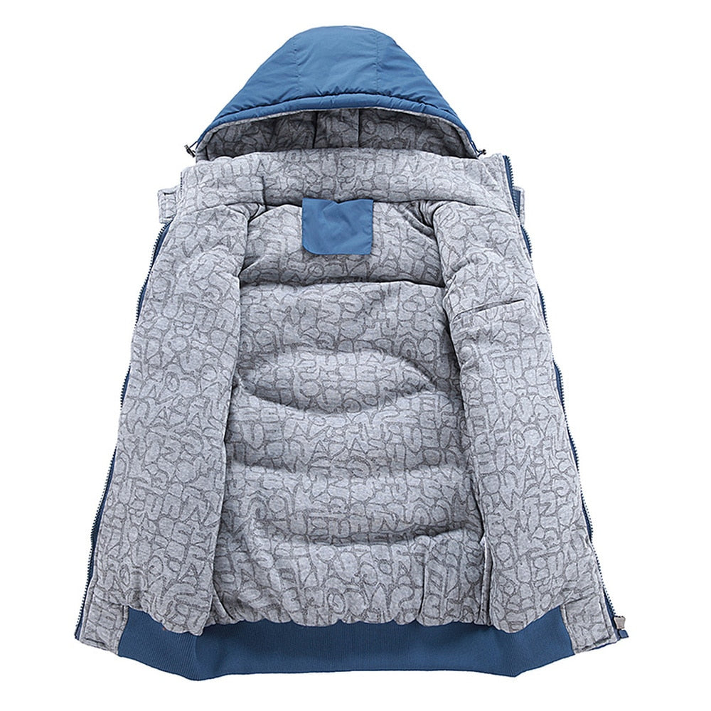 Fashion ärmellose Jacke 2019 Herren Verdickung 100% Baumwolle Weste Hut Kapuze Warme Weste Winterweste Herren Casual Windbreaker