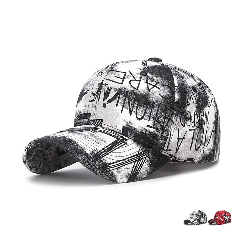 Neue coole Mode Graffiti Damen Herren Caps Hut Weiblich Männlich Sport Visoren Baseball Cap Street Trend Sonnenhut für Frauen Männer