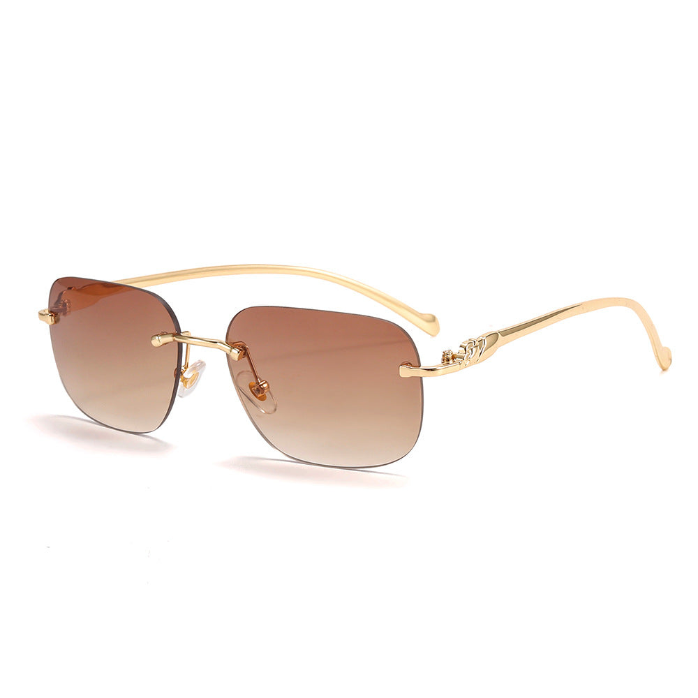 Nouvelles lunettes de soleil carrées à tête de léopard : la tendance mode pour hommes et femmes