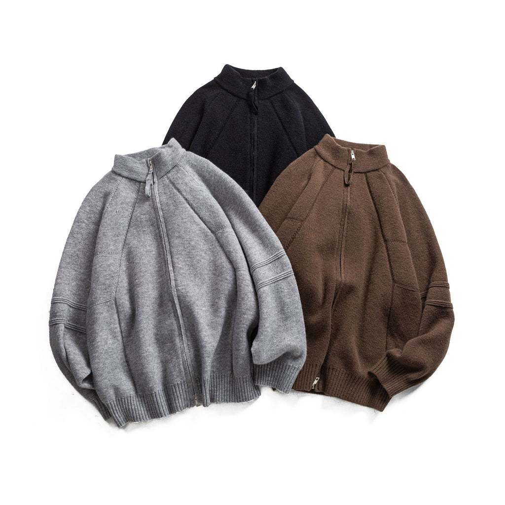 Manteau en tricot ample décontracté de mode minimaliste pour hommes et femmes