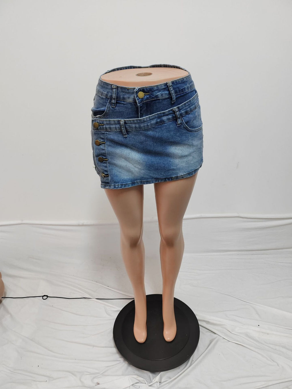Damenmode Damen Sexy Halb-Rock Mode Persönlichkeit Unregelmäßige Jeans