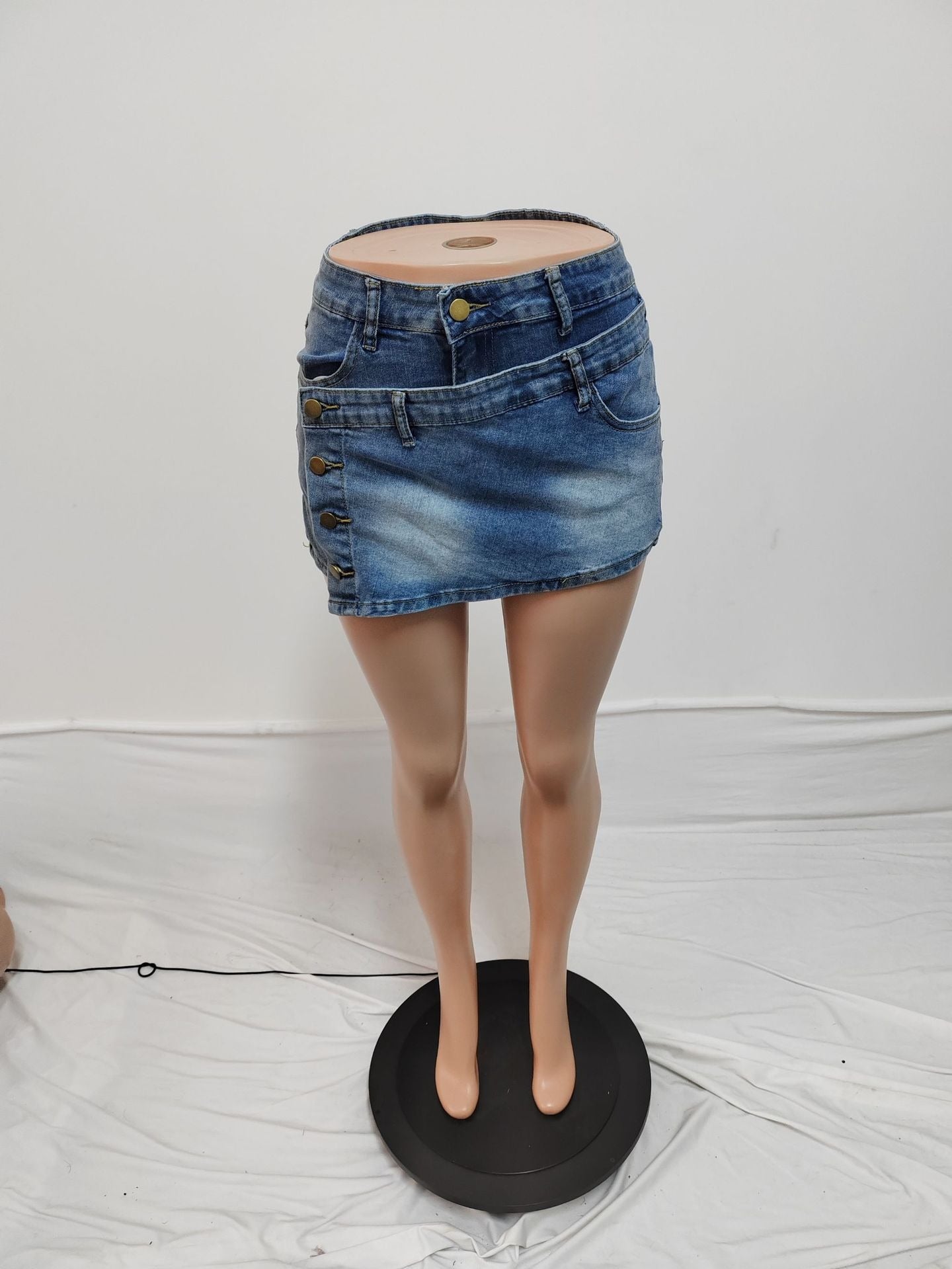Damenmode Damen Sexy Halb-Rock Mode Persönlichkeit Unregelmäßige Jeans