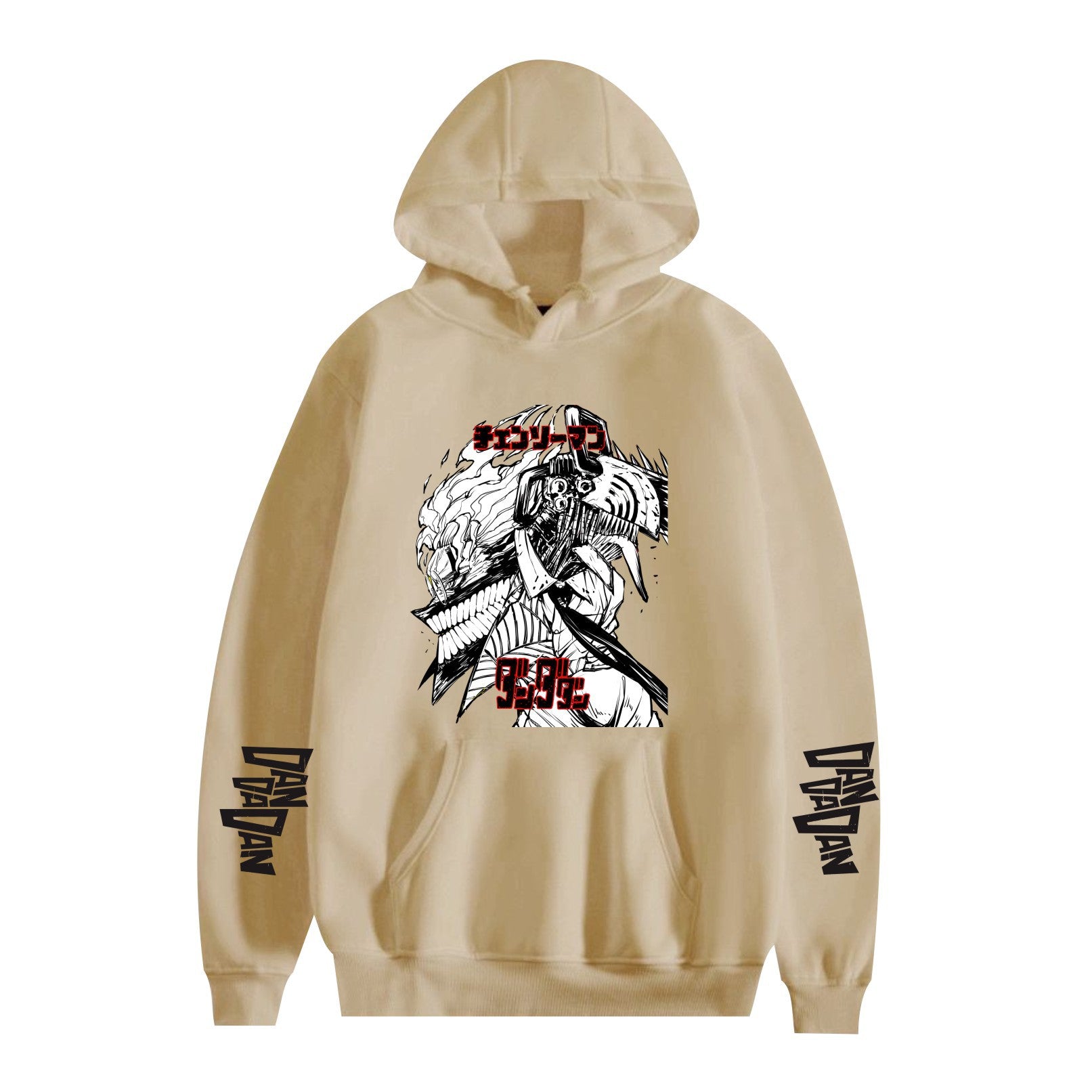 Cartoon-Print Locker Kapuzenpullover für Herren