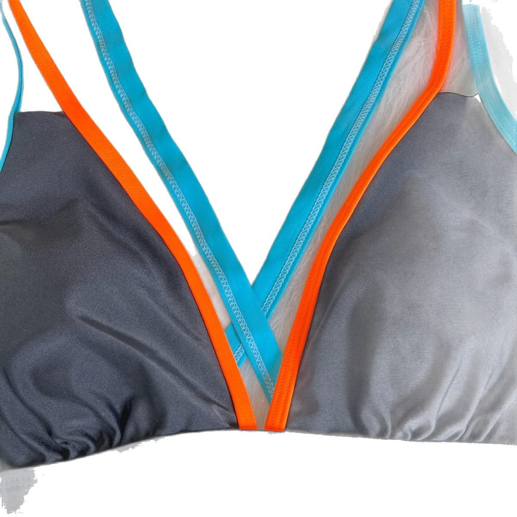 Rock Schlitz Einteiler Bikini