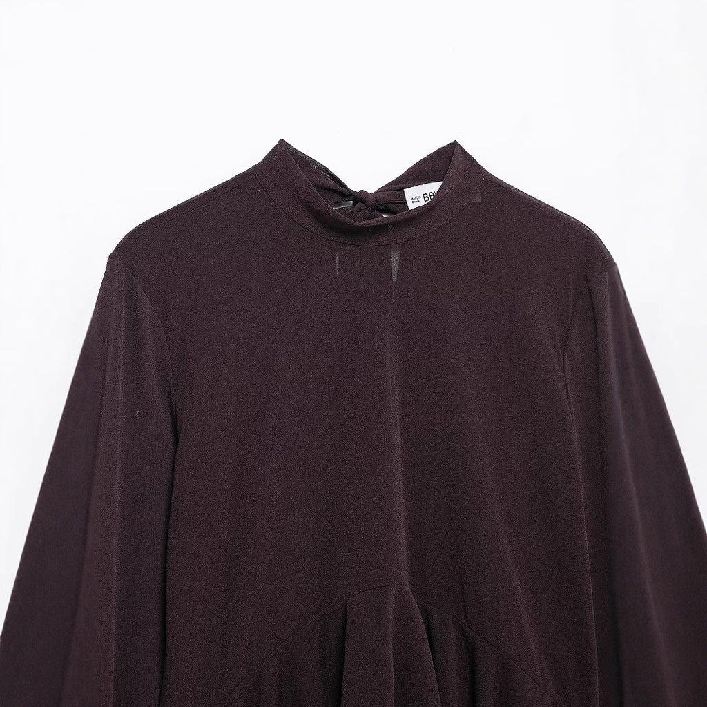 Modisches Bow-Layered Dekoshirt