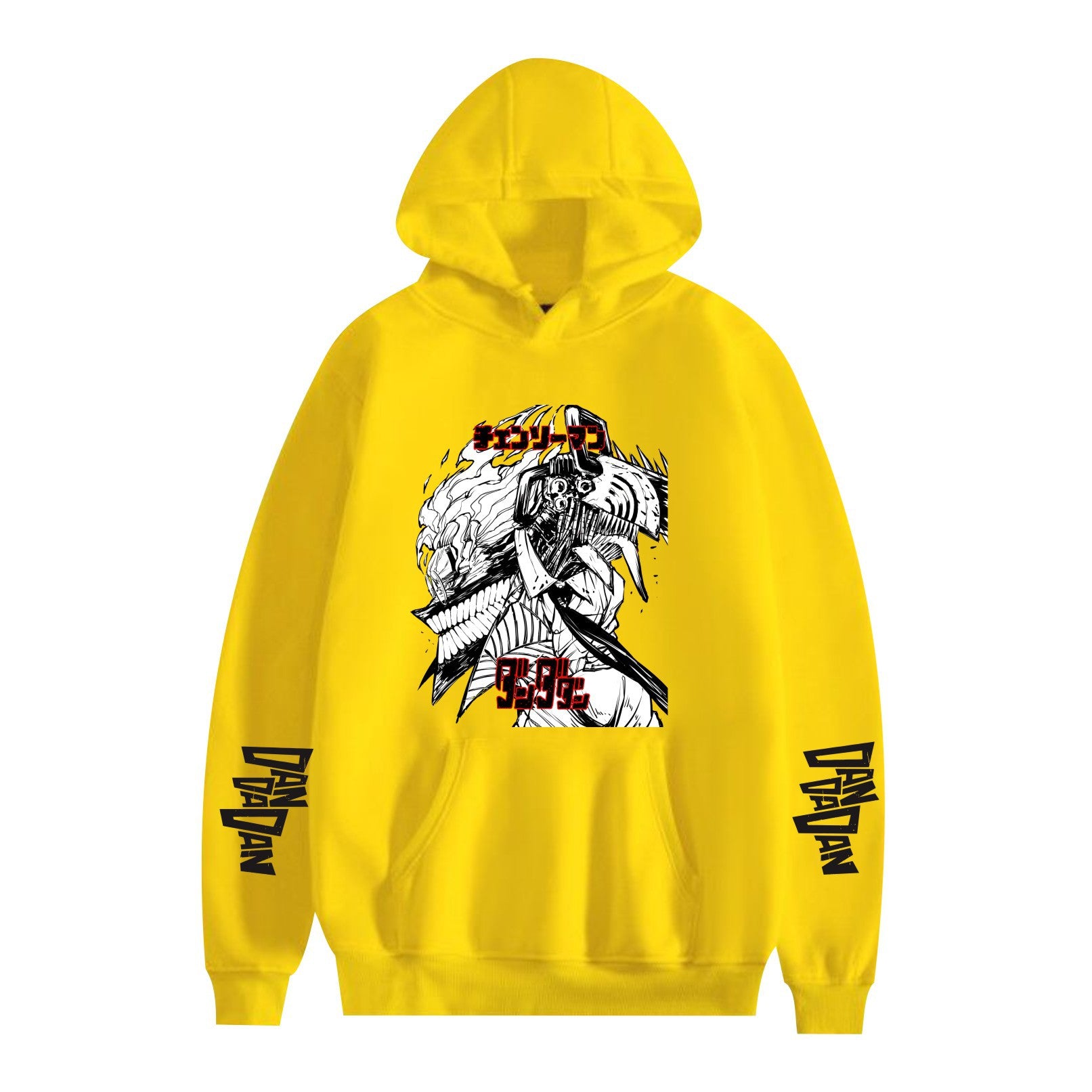 Cartoon-Print Locker Kapuzenpullover für Herren