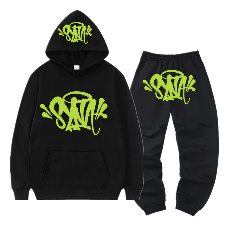 High Street Fashion Hoodie-Set mit Syna-Print für Herren