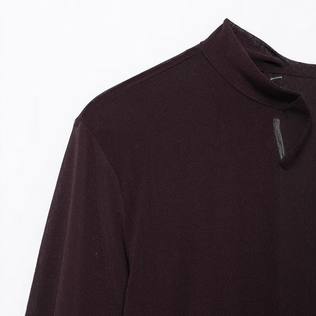 Modisches Bow-Layered Dekoshirt