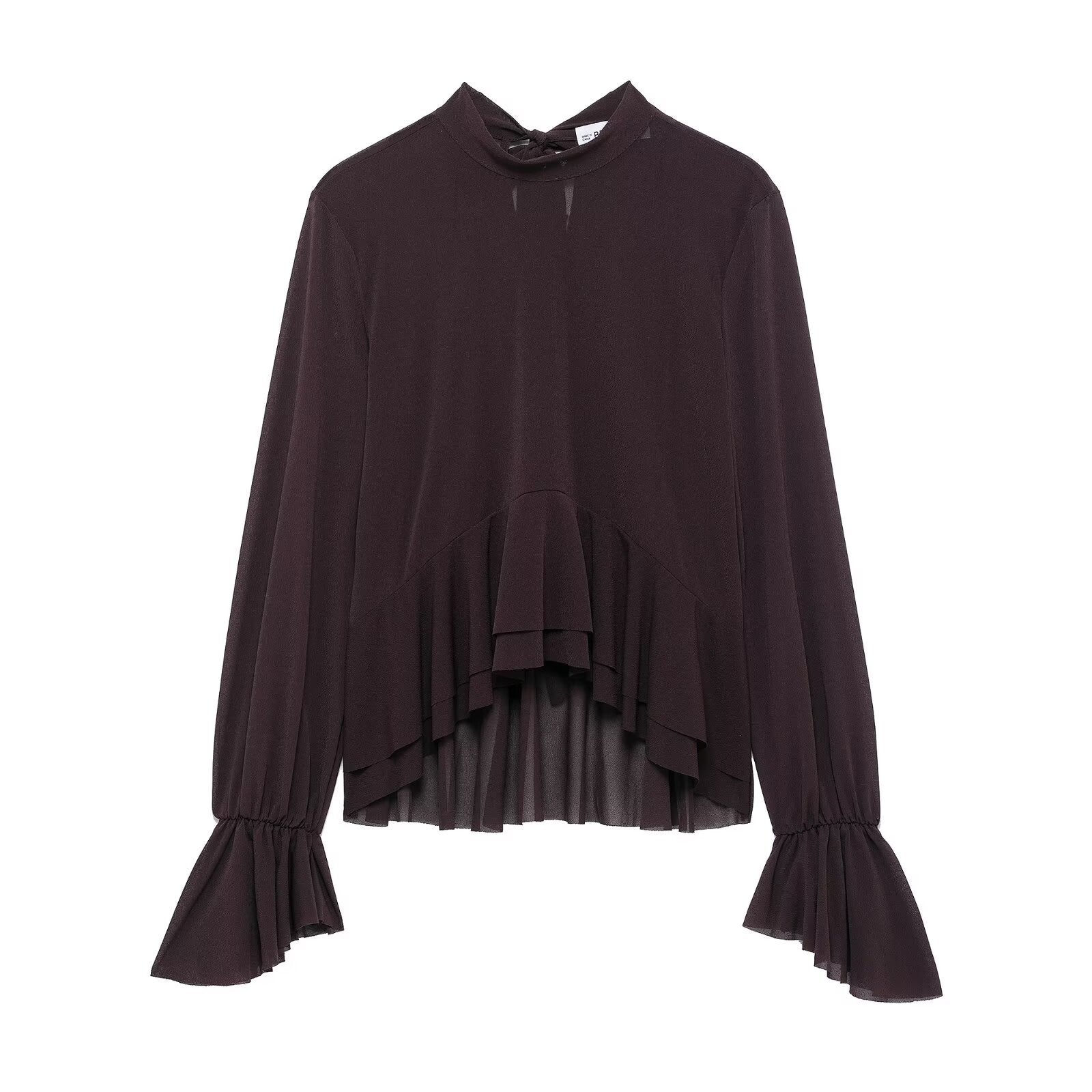 Modisches Bow-Layered Dekoshirt