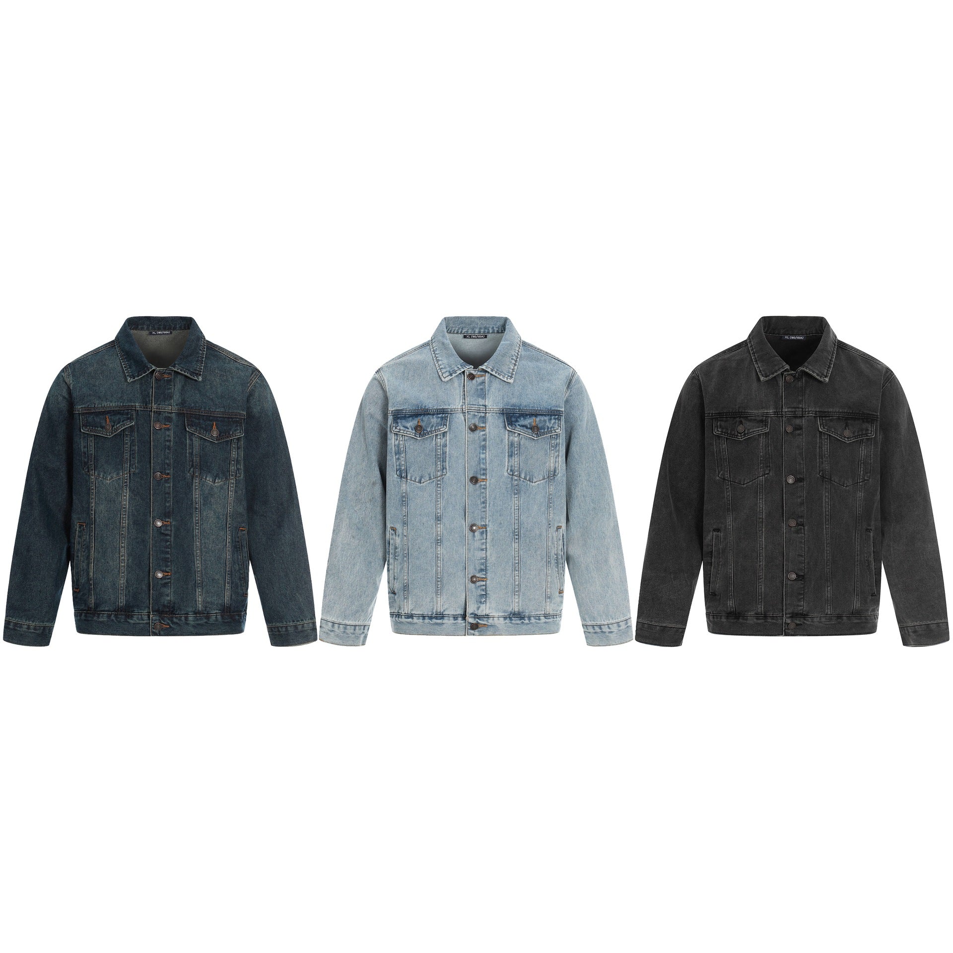 Jeansjacke für Herren Lässiger Streetstyle High-End Mode-Mantel