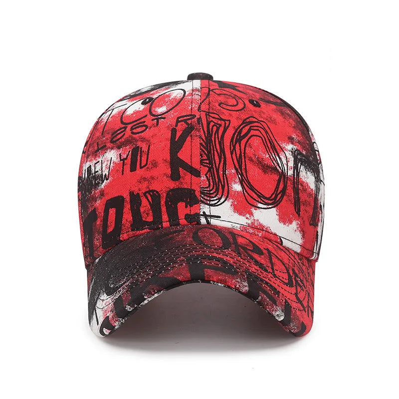 Neue coole Mode Graffiti Damen Herren Caps Hut Weiblich Männlich Sport Visoren Baseball Cap Street Trend Sonnenhut für Frauen Männer