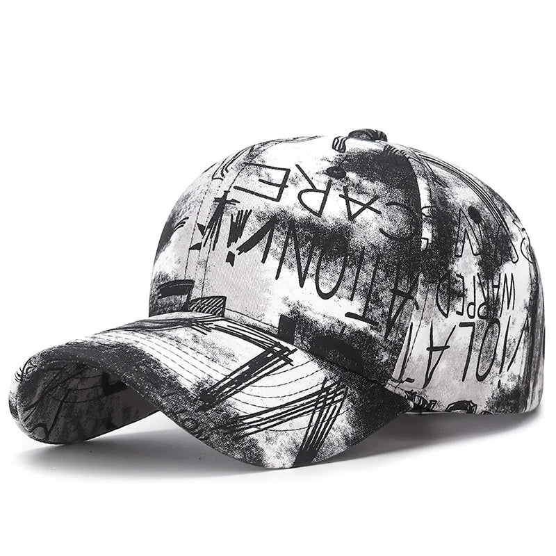 Neue coole Mode Graffiti Damen Herren Caps Hut Weiblich Männlich Sport Visoren Baseball Cap Street Trend Sonnenhut für Frauen Männer