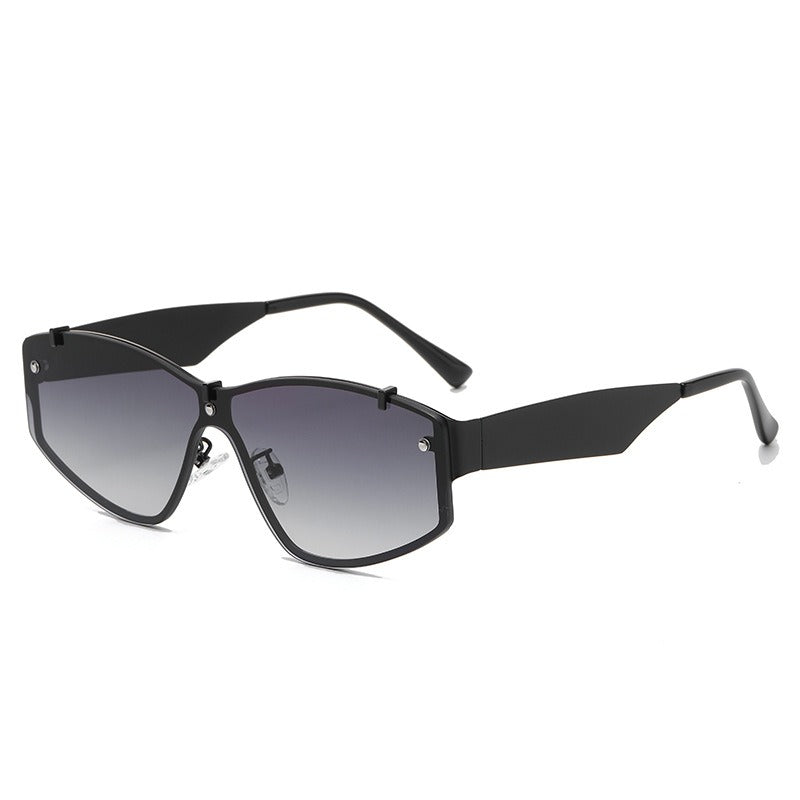 Lunettes de soleil sans monture pour hommes, tendance, lunettes de soleil de créateur, lunettes de soleil de défilé
