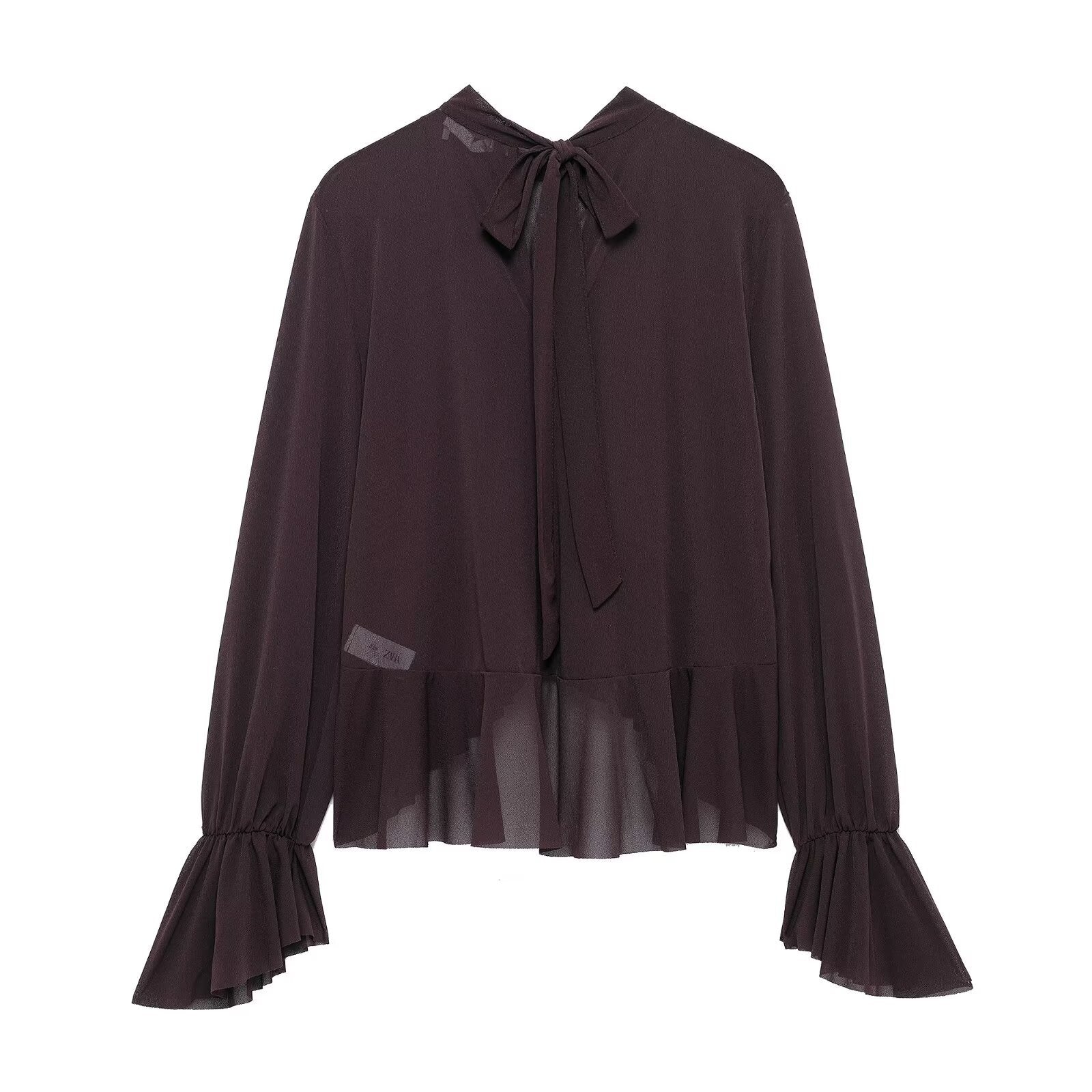 Modisches Bow-Layered Dekoshirt