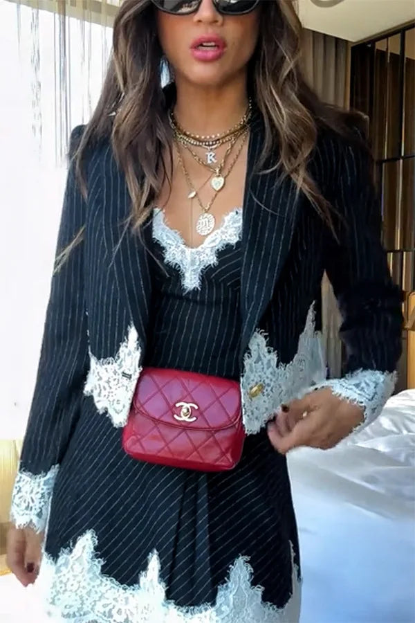 Kleidungsset: Minikleid + Blazer | Eleganter Look für Party oder Büro